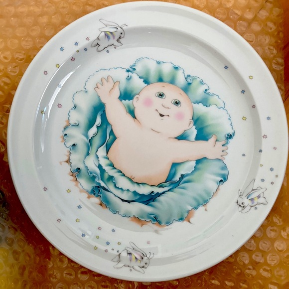 First Edition (1983) Royal Worcester Cabbage Patch Kids Plate Bowl Mug Set - Picture 6 of 8
